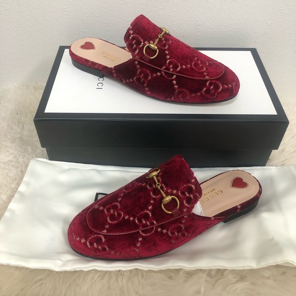 NIB GUCCI Princetown GG Logo Loafer Horsebit Slipper Mule Flat 36.5 - Picture 2 of 10